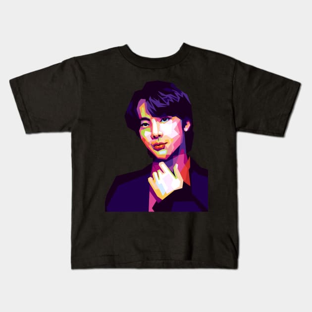 bts jin Kids T-Shirt by Danwpap2